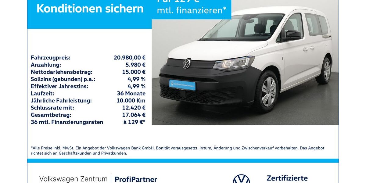 VW Caddy 27.241 km 20.980 &euro; Leverkusen 51379